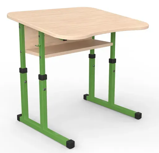 Стіл учнівський одномісний з нахилом №4-6 /600х500 МФ Вересень